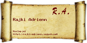 Rajki Adrienn névjegykártya