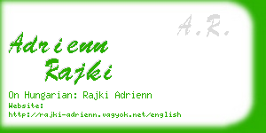 adrienn rajki business card